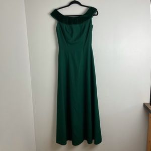Alfred Angelo Holiday Bow Emerald Formal Dress